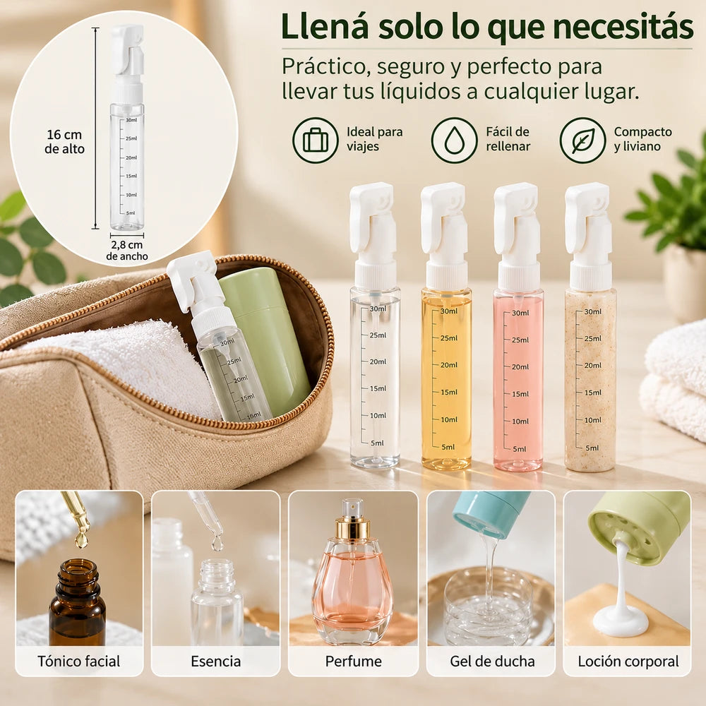 Botella 4 en 1 para Viaje y Gimnasio