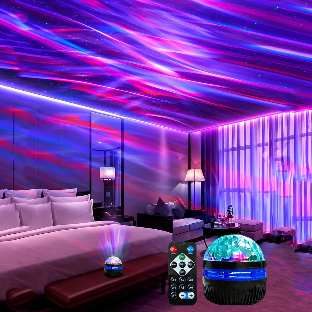 Mini Proyector de Luces Aurora Boreal para Dormitorio