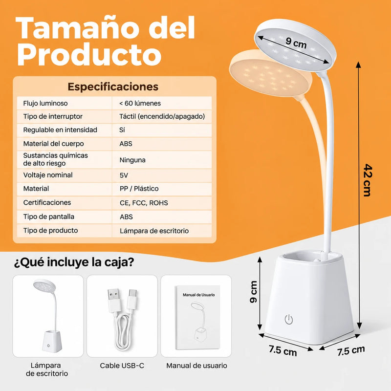 Lampara LED de Estudiar Regulable