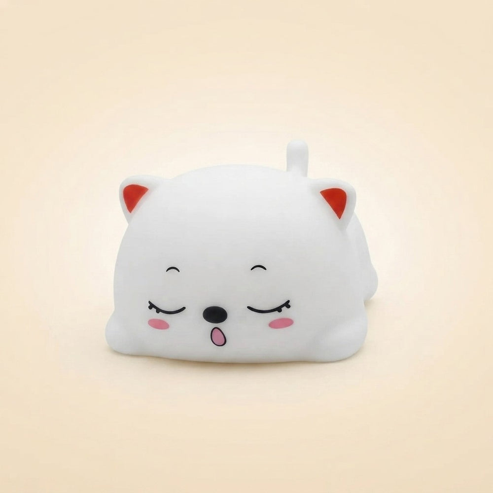 Luz gatito goma